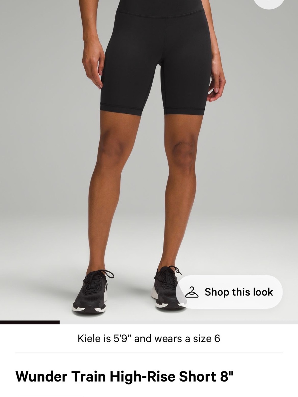 lululemon athletica Black Wunder Train High-Rise Bike Shorts